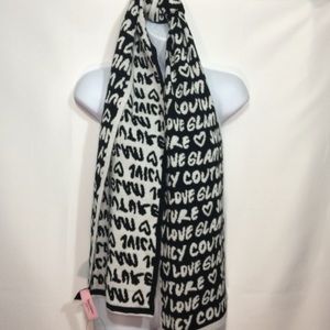 Juicy Couture Black Label Graffitti Logo Scarf